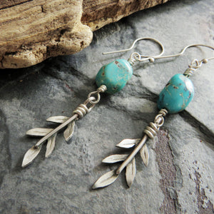 Botanical Turquoise Earrings