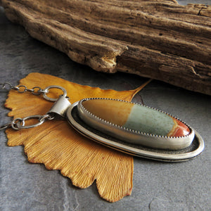Landscape Jasper Pendant Necklace
