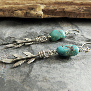 Botanical Turquoise Earrings