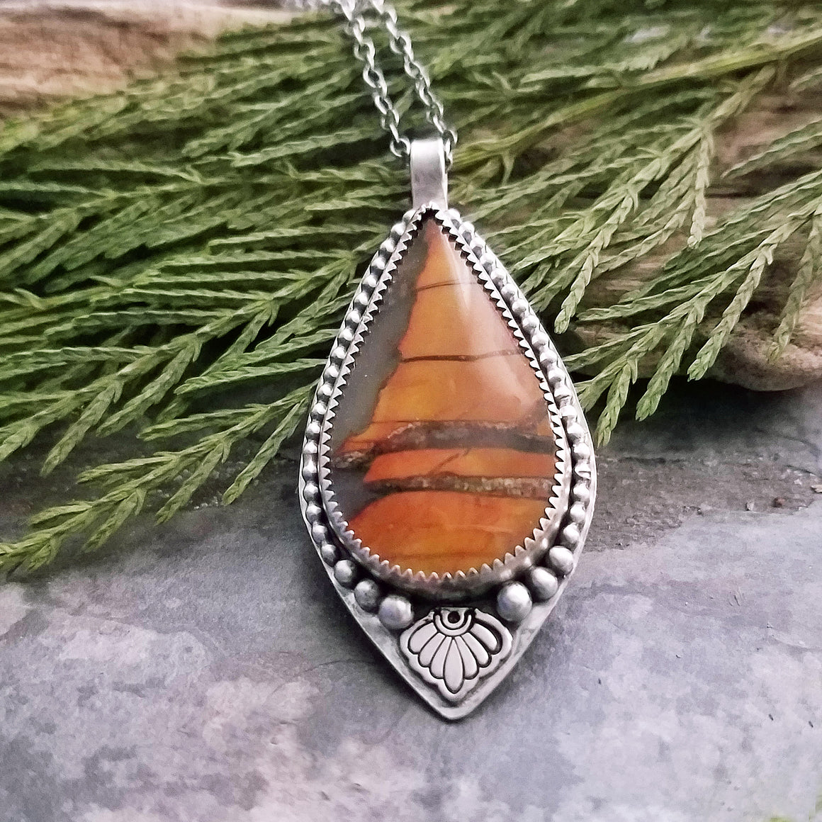 Desert Jasper Pendant Necklace