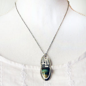 Bear in the Pines Calder Paint Jasper Necklace
