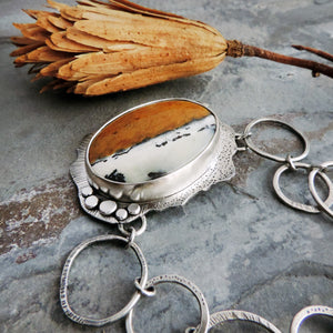 Dendritic Jasper Statement Necklace