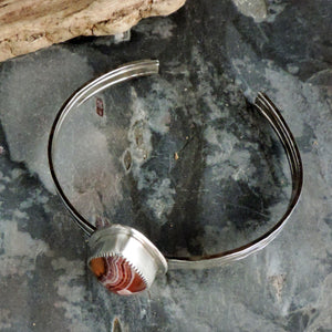 Laguna Lace Agate Triple Band Cuff Bracelet