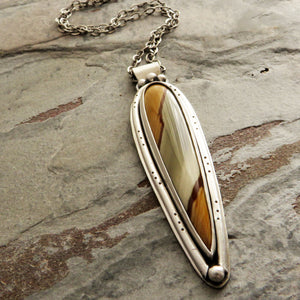 Landscape Jasper Talon Necklace
