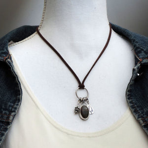 Sky Song Turquoise Pine Charm Necklace