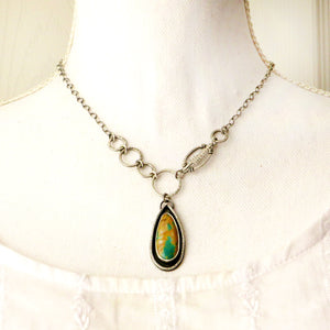 Royston Ribbon Turquoise Pine Tree Necklace