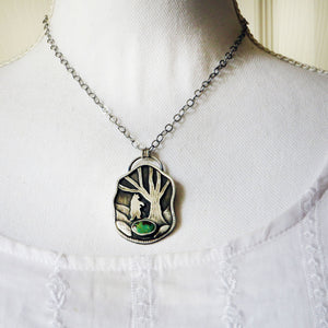 Bear in the Woods Turquoise Necklace