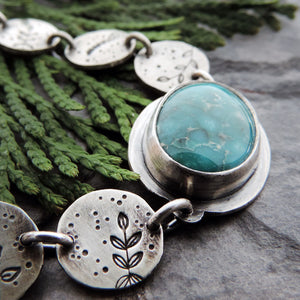 whitewater turquoise sterling silver bracelet
