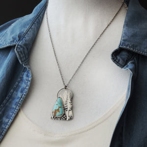Royston Turquoise Mountain and Pine Tree Necklace