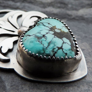 Flourish Hubei Turquoise Heart Necklace