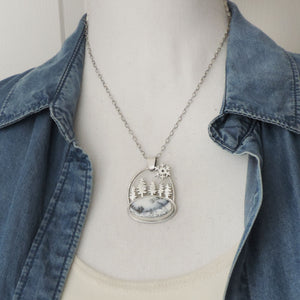 Five Pines Dendritic Opal Necklace