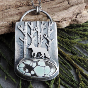 Fox in the Aspens Poseidon Variscite Necklace
