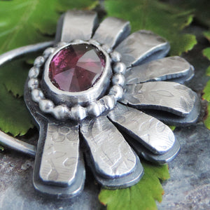 pink flower necklace gift for mom