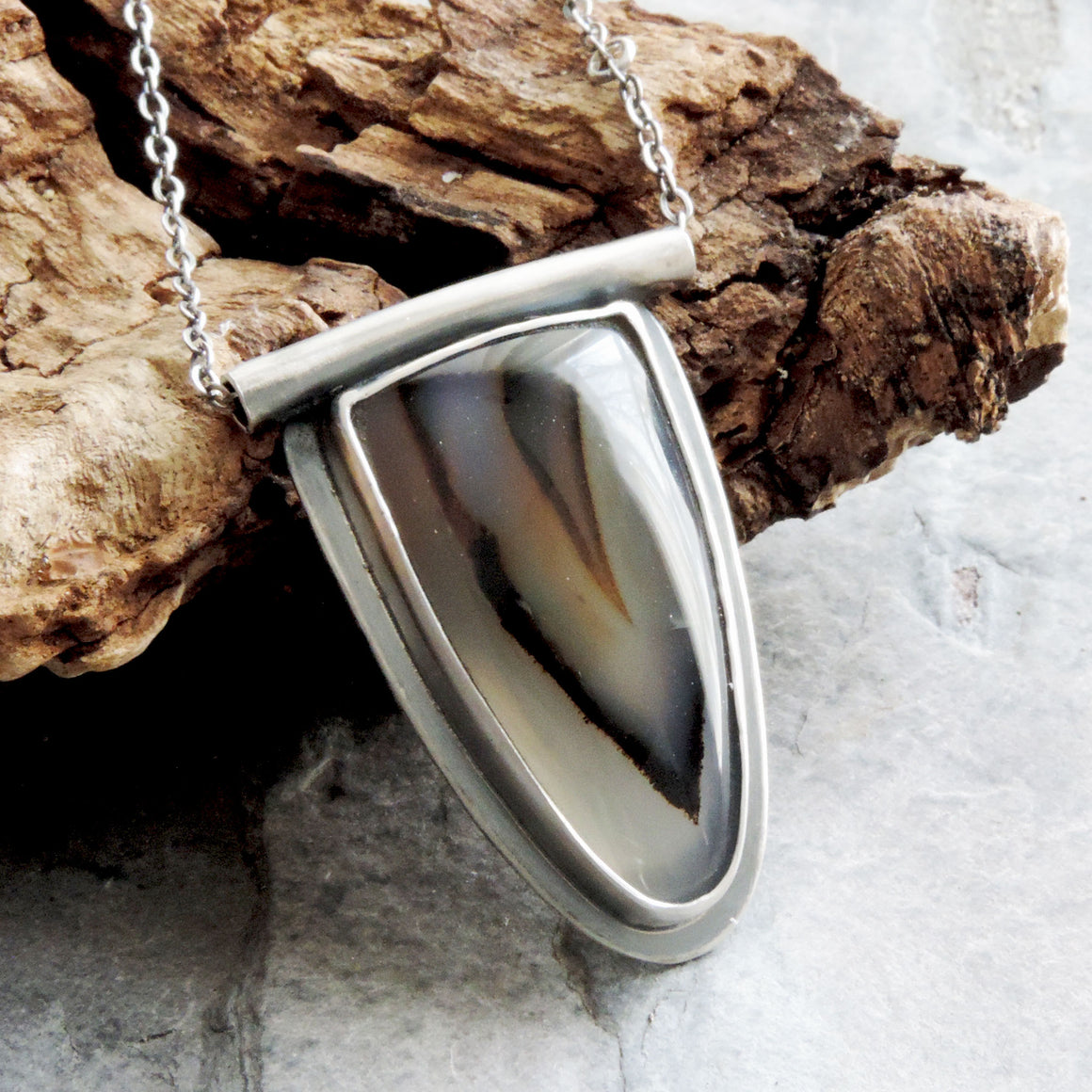Montana Agate Statement Necklace