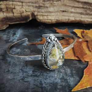 North Ridge Plume Agate Cuff Bracelet