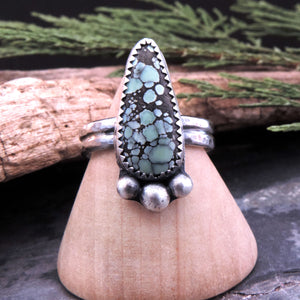 Poseidon Variscite Gemstone Ring - Size 7.75