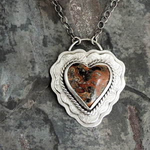 sterling silver heart necklace