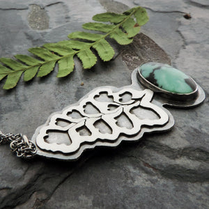 botanical jewelry with variscite