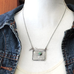 organic silver jewelry with plant design and tree branch