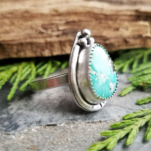Whitewater Turquoise Ring - Size 7