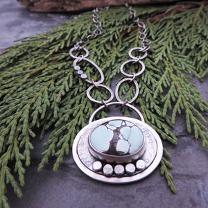 sterling silver poseidon variscite necklace
