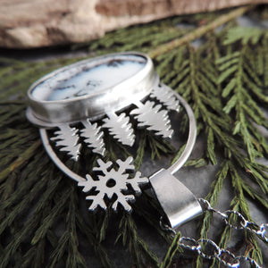 Five Pines Dendritic Opal Necklace
