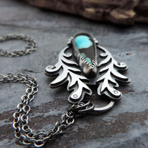 Botanical Flourish Hubei Turquoise Necklace
