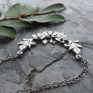 sterling silver flower necklace