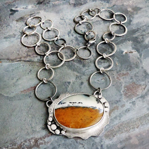 Dendritic Jasper Statement Necklace