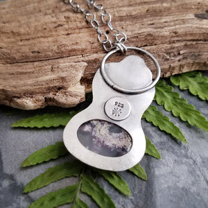 Irises Indonesian Moss Agate Necklace