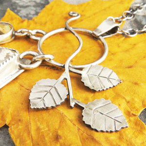 North Ridge Plume Agate and Citrine Aspens Necklace