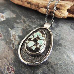 Poseidon Variscite Pendant Necklace