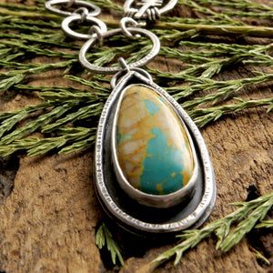 Royston Ribbon Turquoise Pine Tree Necklace