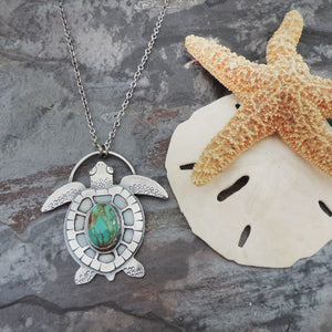 sterling silver sea turtle ocean jewelry