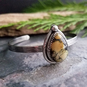 Silver Peak Variscite Cuff Bracelet