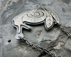 Sterling Silver Snail Necklace