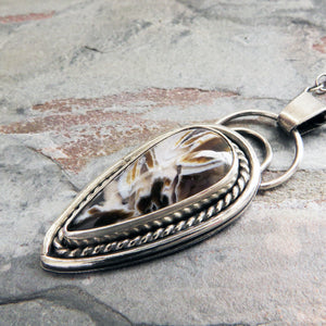 Turkish Stick Agate Pendant Necklace
