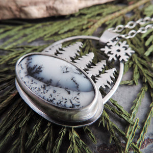 Five Pines Dendritic Opal Necklace