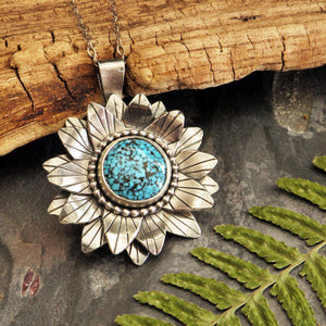 sterling silver flower necklace