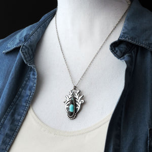 Botanical Flourish Hubei Turquoise Necklace