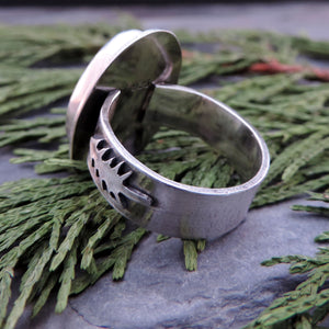 Whitewater Turquoise Pine Tree Ring - Size 8.5
