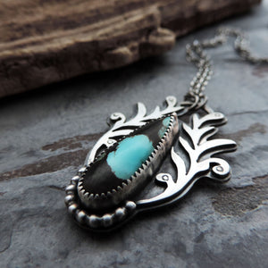 Botanical Flourish Hubei Turquoise Necklace