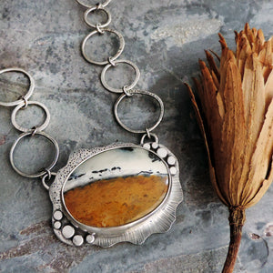 Dendritic Jasper Statement Necklace