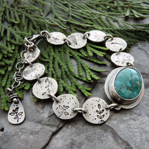 handmade organic botanical jewelry with turquoise