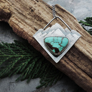 Triangle Mountain Necklace with Timberline Turquoise