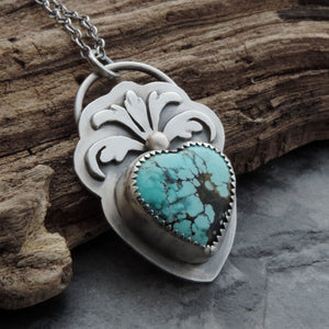 Flourish Hubei Turquoise Heart Necklace