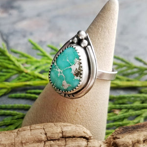 Whitewater Turquoise Ring - Size 7