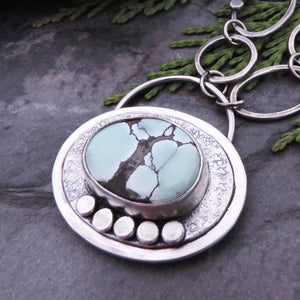mint green poseidon variscite pendant