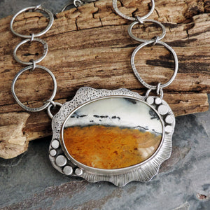 Dendritic Jasper Statement Necklace
