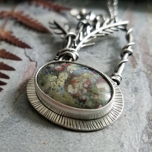 indonesian moss agate sterling silver jewelry